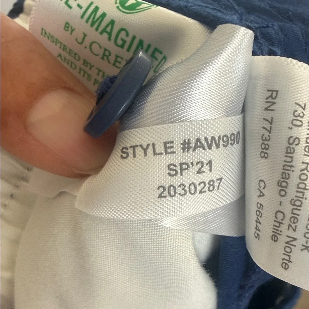 J Crew Blue Drawstring Shorts